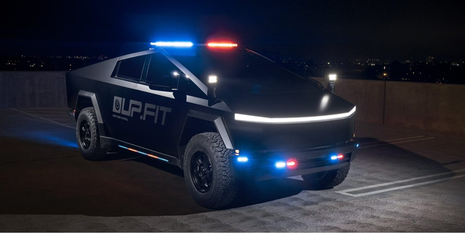 El Tesla Cybertruck se Presenta como Imponente Vehículo Policial