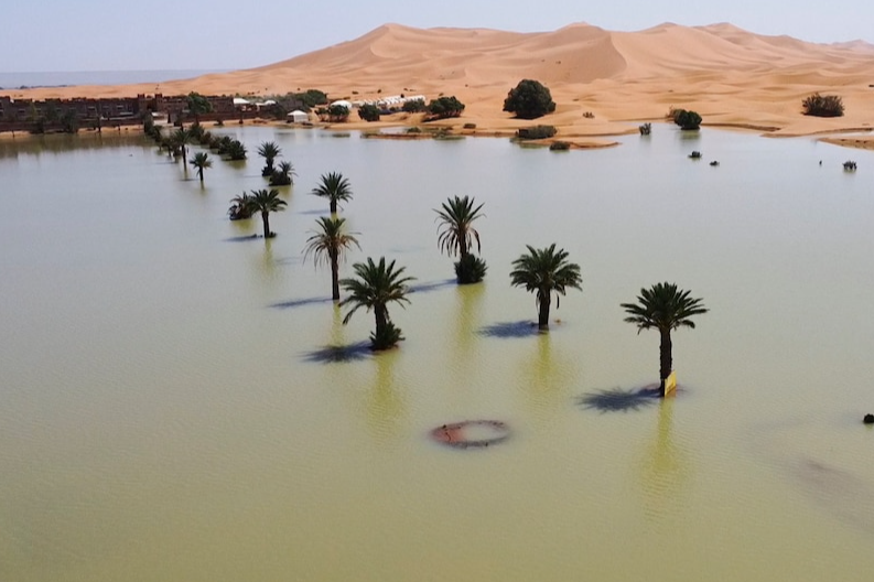 Tormentas históricas en el Sahara: Un cambio radical en el paisaje desértico