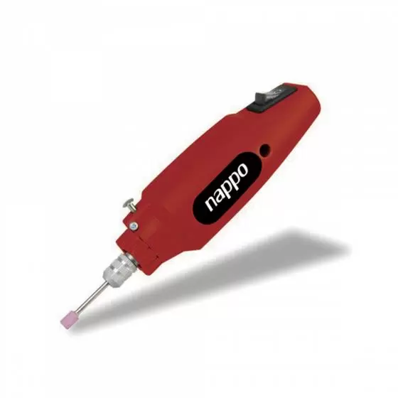 Mini torno de mano Nappo MT-01: 60 accesorios, maletín, 1.200 RPM.