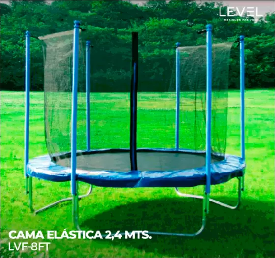 Compra la cama elástica Level 8ft con malla de protección UV. - Imagen 3