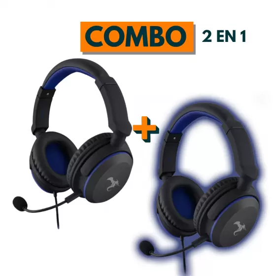  Auricular Gamer Kolke Hero KGA-312 Azul con Micrófono 2x1