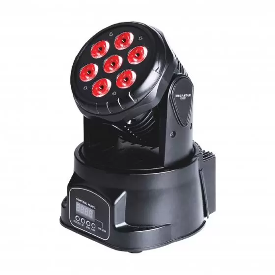 Luces de colores con cabeza giratoria - Control remoto incluido