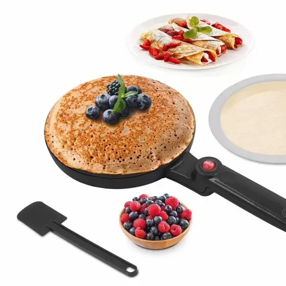 Crepera eléctrica Nappo Neu-165 - Potente y antiadherente, nueva.