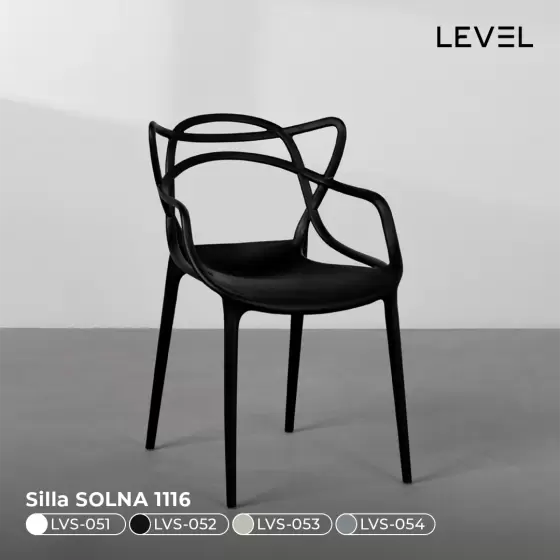Silla Level Color Negro SOLNA1116 LVS-052: Estilo y confort garantizados