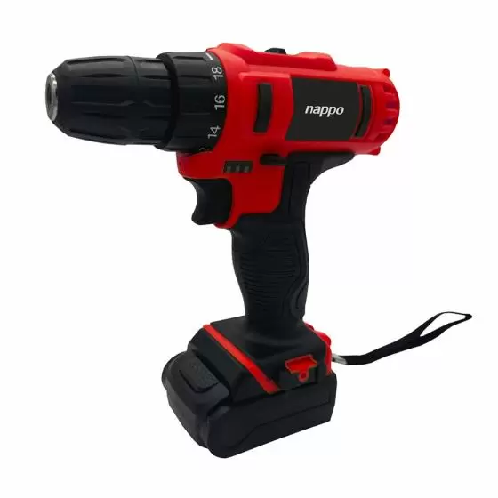 Kit taladro inalámbrico Nappo con cepillos NHK-184 - Nuevo en stock