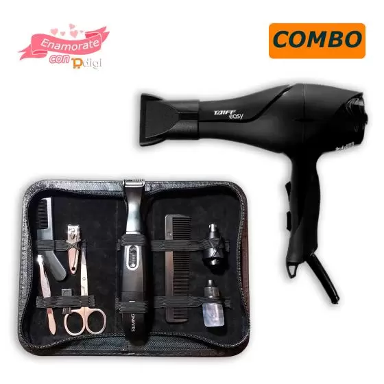¡Combo Enamorados: Secador Taiff 1700W Easy + Kit Viaje Remington! 🎁🌍