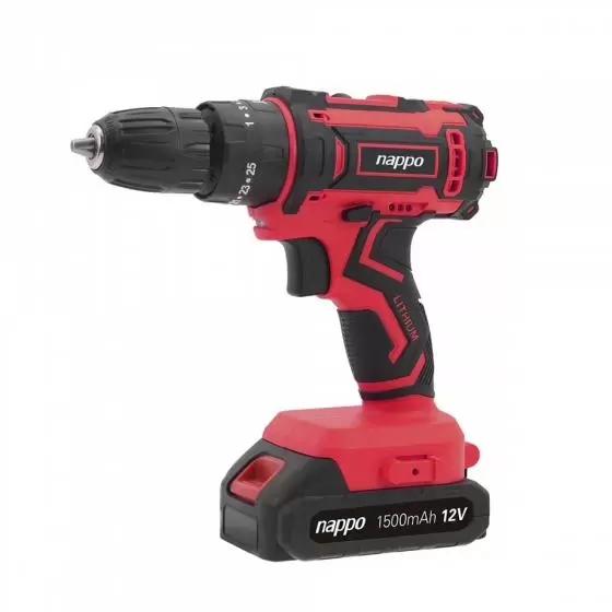 Kit taladro inalámbrico de impacto Nappo 16 pcs NHK-217, nuevo.