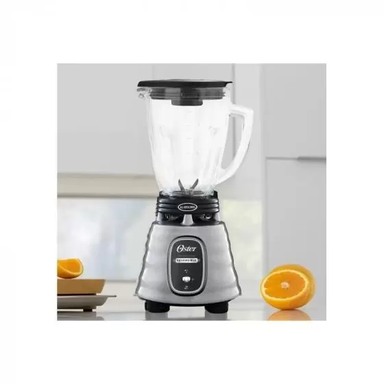 Licuadora Oster Plata Profesional con Motor Reversible - Nueva