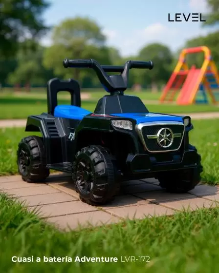Cuatrimoto a batería Level Adventure - Ideal para niños de 2 a 6 años
