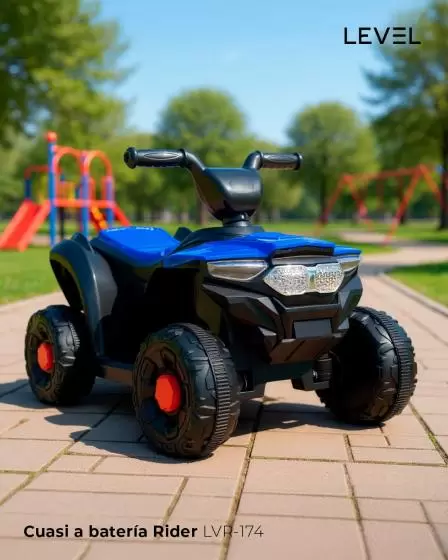  Cuatrimoto a batería Level Rider - Ideal para niños de 2 a 6 años