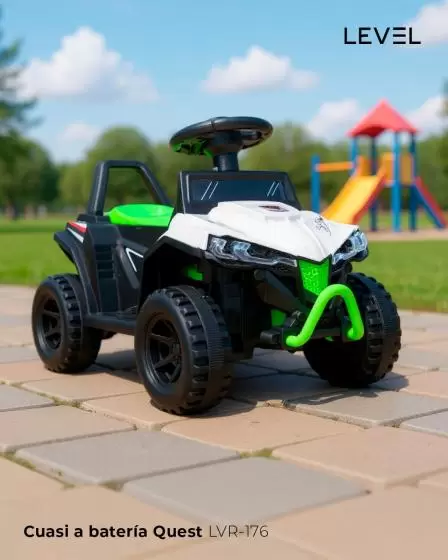  Cuatrimoto a batería Level Quest para niños, nueva en stock