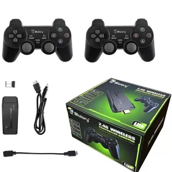 Consola Emulador Game Stick Blulory M8 con 2 Controles Inalámbricos
