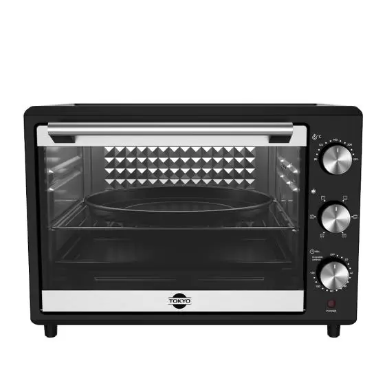 Horno eléctrico Tokyo 46L negro con accesorios incluidos y garantía.