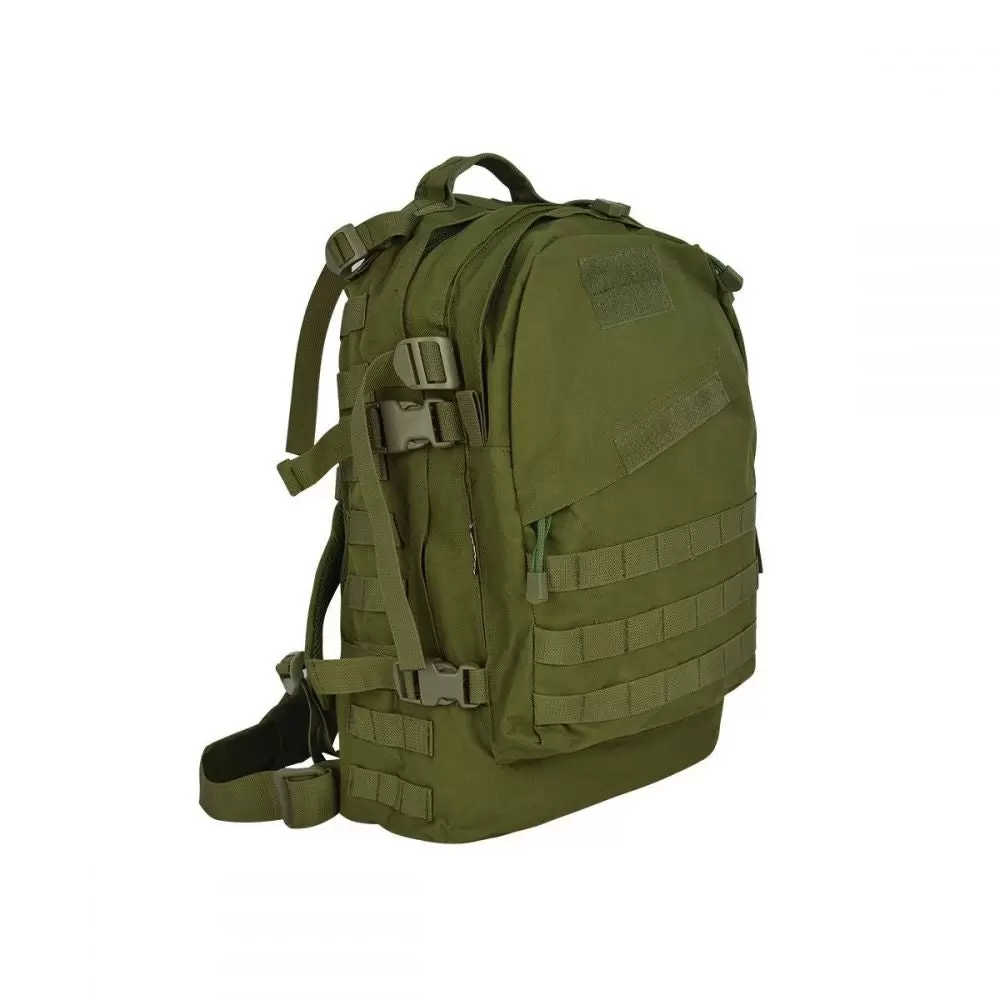 MOCHILA TÁCTICA EVO RAITAC - Poliéster resistente, compartimentos organizados.