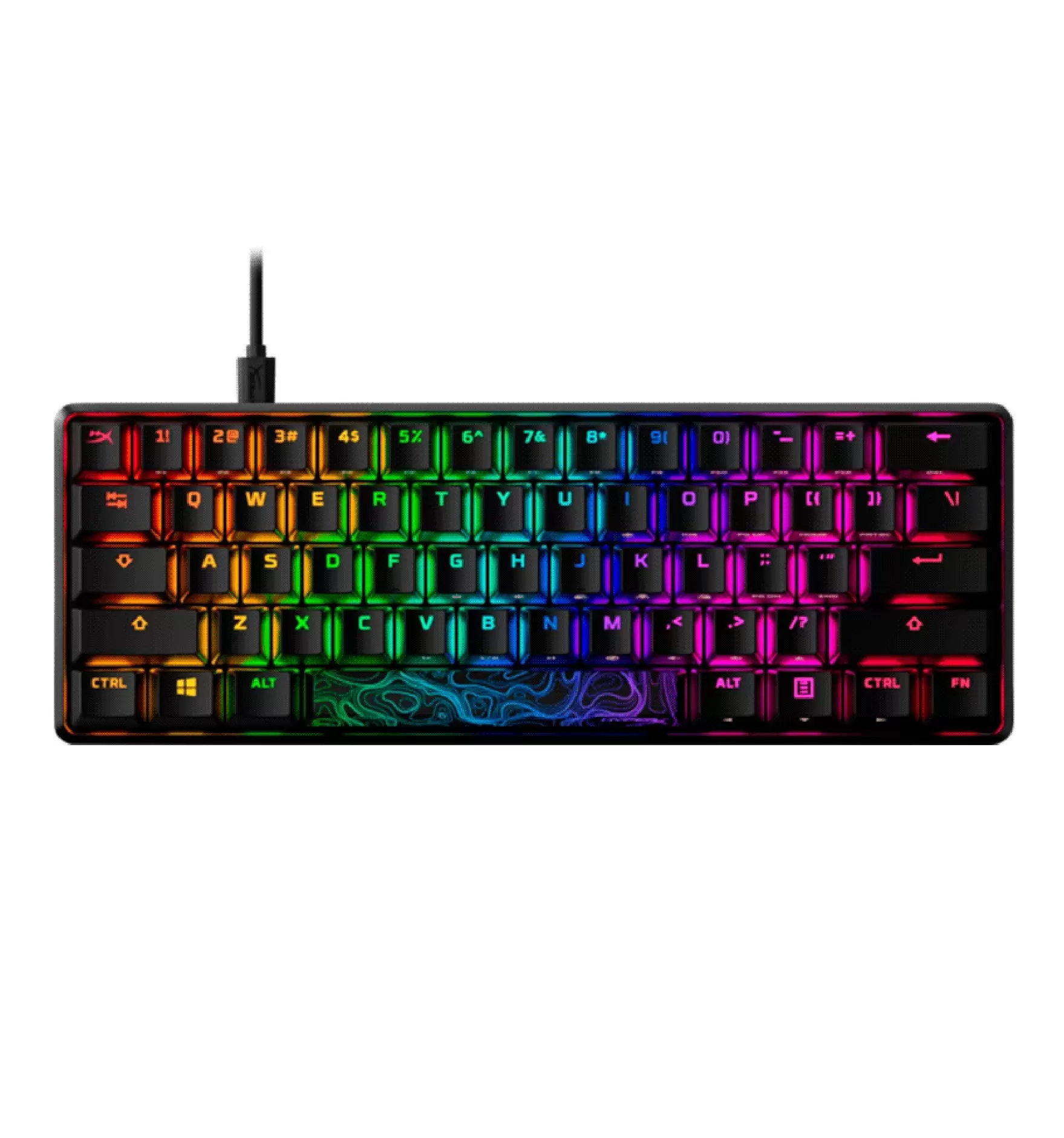 Teclado Gamer HyperX Alloy Origins 60% - Compacto y Personalizable