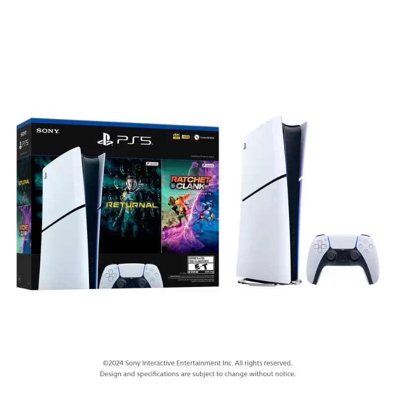 Consola PS5 Slim 1TB Digital con 2 juegos incluidos