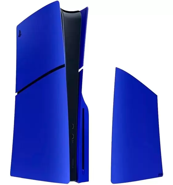 Cover Cobalt Blue para PS5 Slim: Estilo y Protección