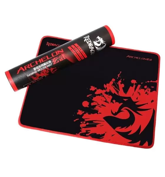 Mouse Pad Redragon Archelon P001 - Superficie Textil Rojo/Negro