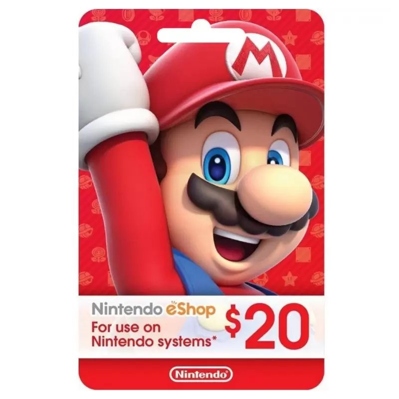 Gift Card Nintendo eShop $20 - Perfecta para tus juegos