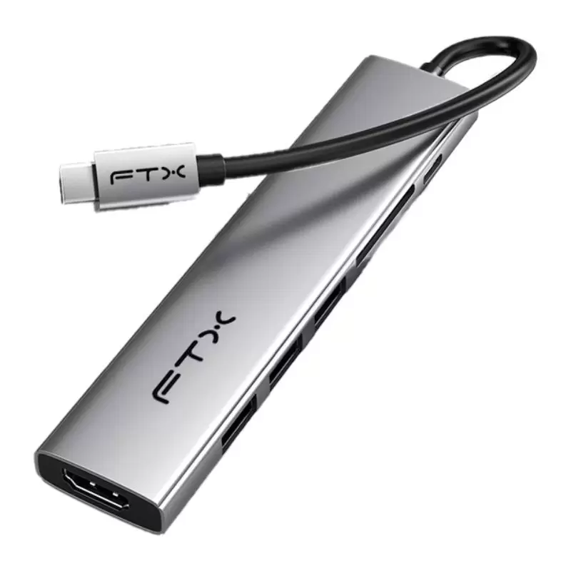 Hub FTX USB-C 7 en 1: HDMI 4K y más