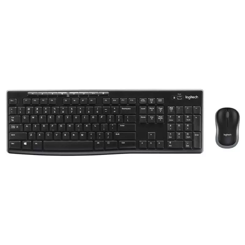 Kit Inalámbrico Logitech MK270: Teclado y Mouse Ergonómico