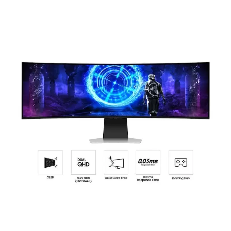 Monitor Gamer Samsung Odyssey G9 49” Curvo OLED 240Hz - Imagen 4