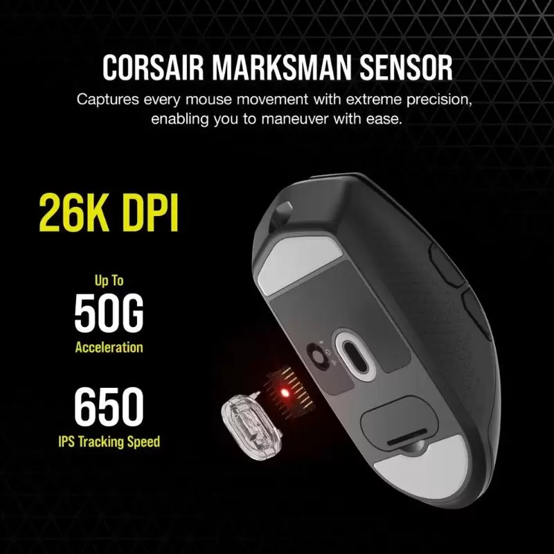 Mouse Gamer Corsair Katar Elite Wireless - Ligero y Preciso - Imagen 7