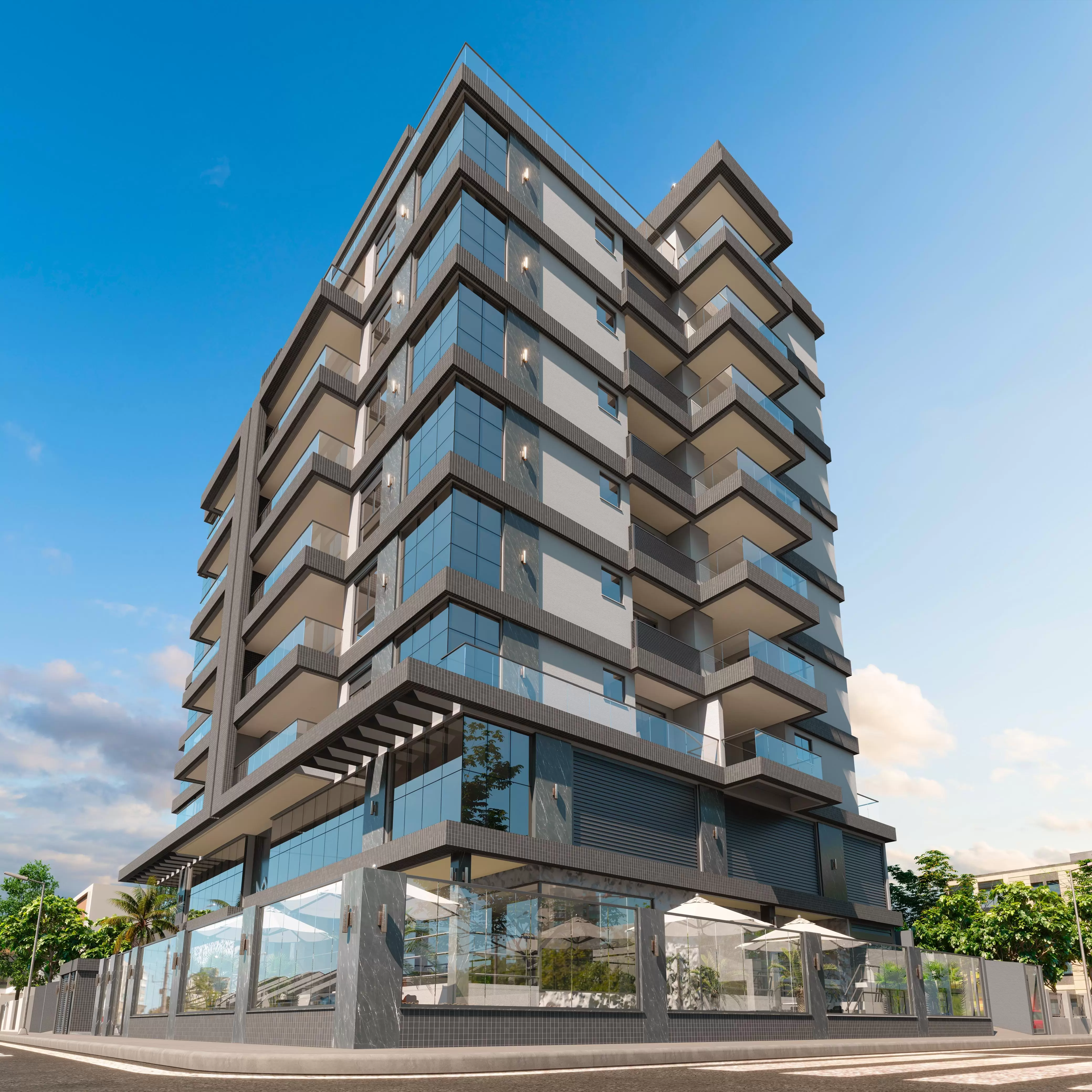 Apartamento de lujo frente al mar en Praia Grande, Santa Catarina.