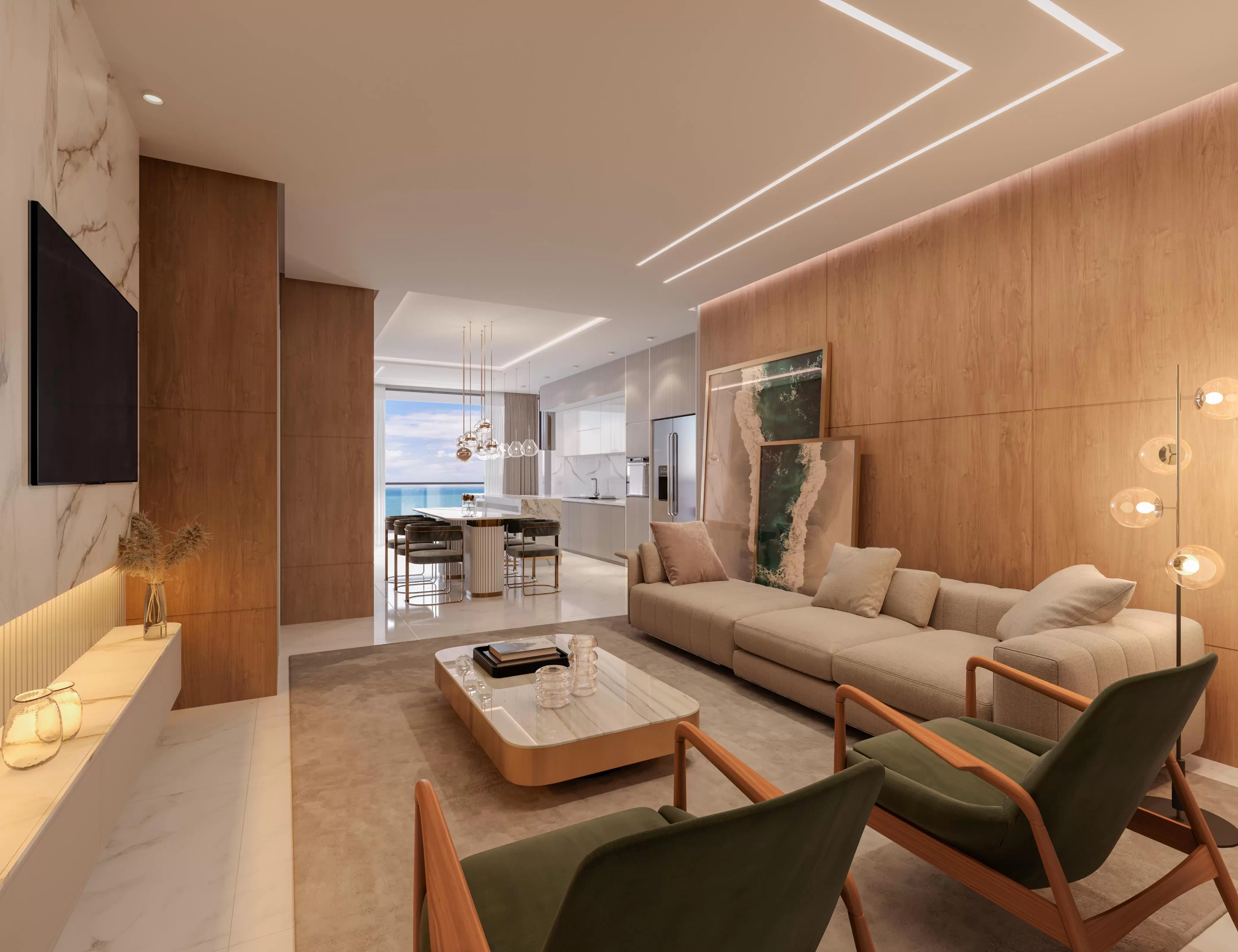 Apartamento de lujo frente al mar en Praia Grande, Santa Catarina. - Imagen 13