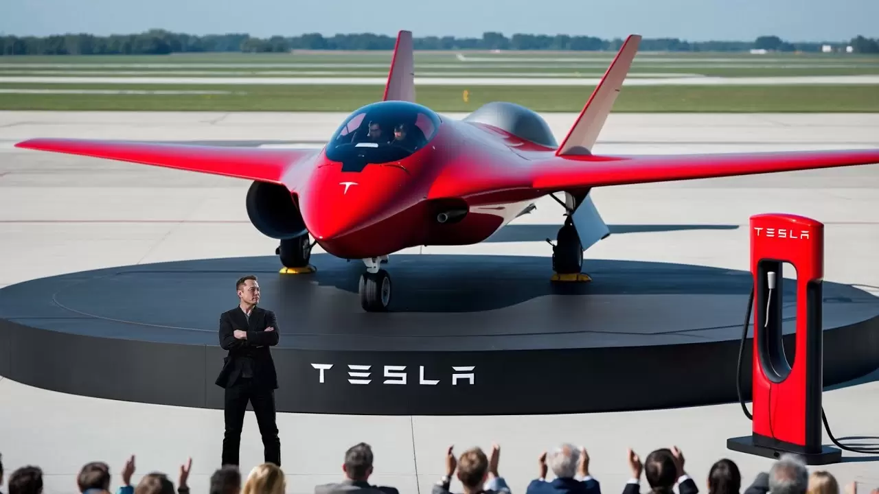 Elon Musk presenta un avión eléctrico que promete revolucionar la aviación