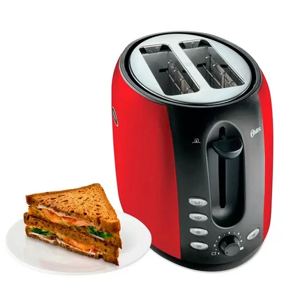 Tostadora Oster® 2 Panes, 7 Niveles y Funciones Variadas