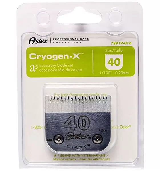 Cuchilla Oster® Cryogen 40 para corte preciso en mascotas