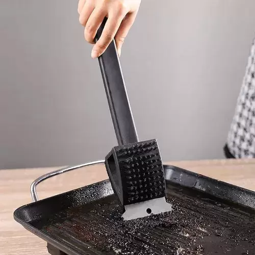 Cepillo de limpieza para parrilla de acero inoxidable - Nuevo