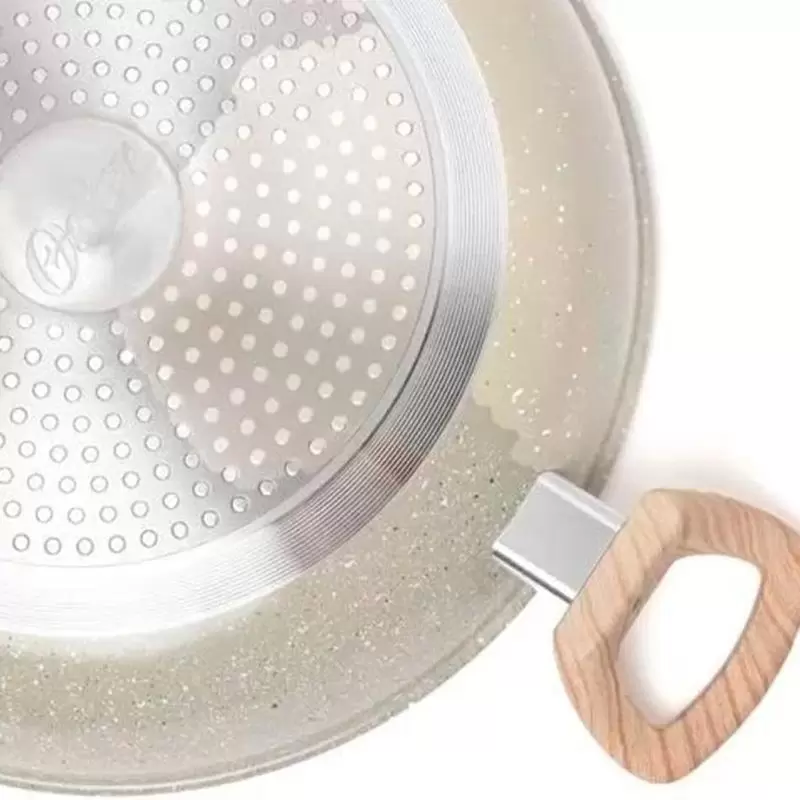 Sartén Oster Beige 2Lts con Tapa y Biocerámica Antiadherente