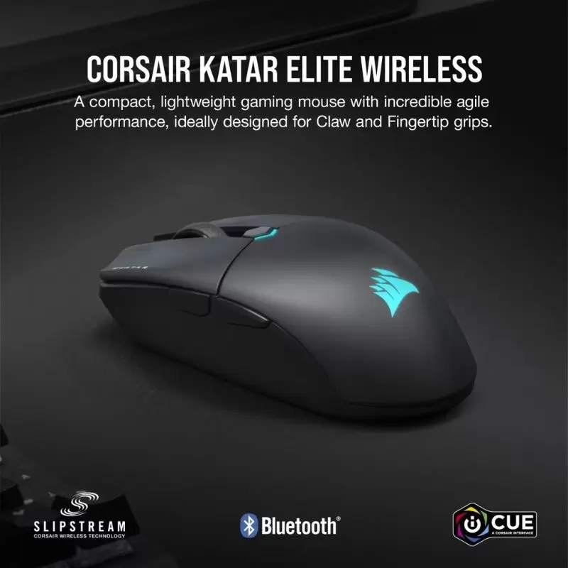 Mouse Gamer Corsair Katar Elite Wireless - Ligero y Preciso