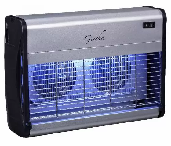 Mata insectos Geisha Gecko con ventilador de atracción - Nuevo