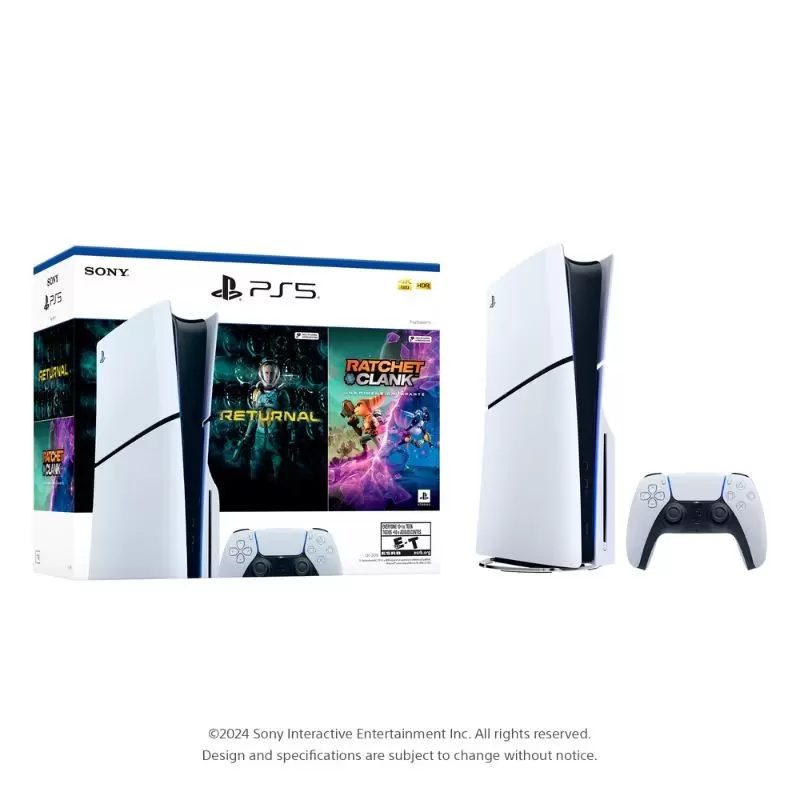 Consola PS5 Slim 1TB con 2 juegos incluidos, ¡disfruta!