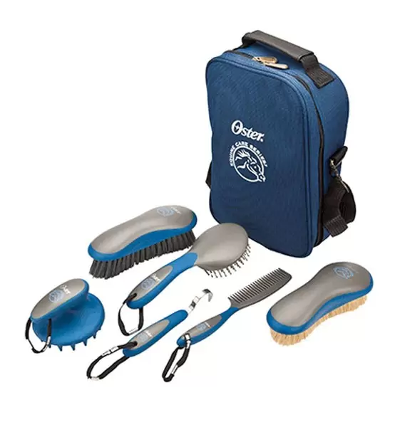 Kit de Aseo para Caballos Oster® - 7 Piezas Azul