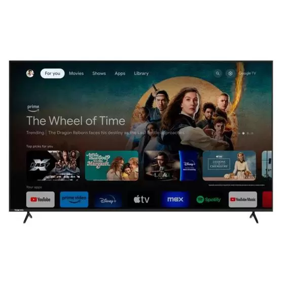 Smart TV Tokyo Google TV 85 4K Frameless con Chromecast