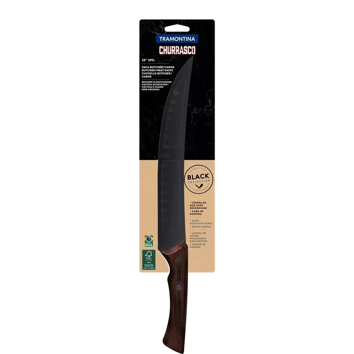 CUCHILLO TRAMONTINA 10 PULG. 22841 - Ideal para asados de alta calidad