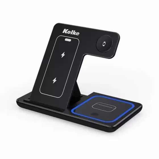  Cargador inalámbrico Kolke 3 en 1 KCR-5662 - Nuevo