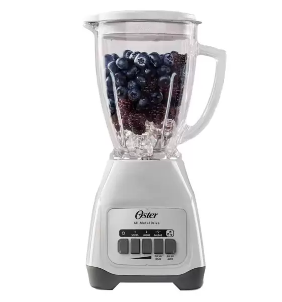 Licuadora Oster® 550W, 2 Velocidades, Jarra de Vidrio
