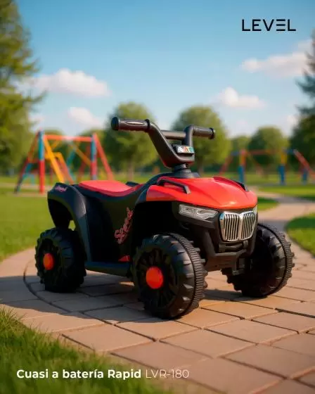 Cuatrimoto a batería Level Rapid - Ideal para niños de 3 a 8 años