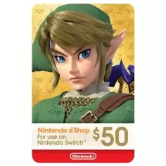 Gift Card Nintendo eShop $50 - Código para canje fácil