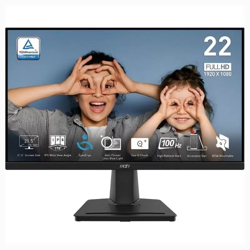 Monitor MSI 22” Full HD 100Hz para Trabajo y Gaming
