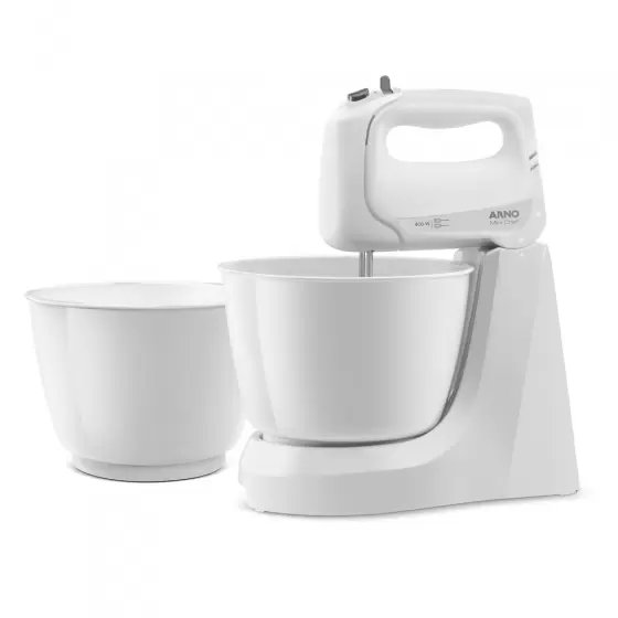 Batidora Mini Chef Arno H10 4V 2 Bowls Blanco 220V - Nuevo