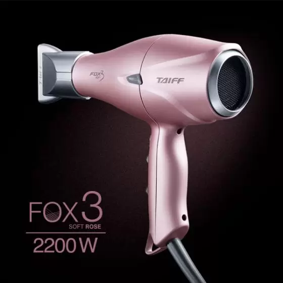 Secador Taiff Fox Ion 3 Soft Rose 2200W - Nuevo