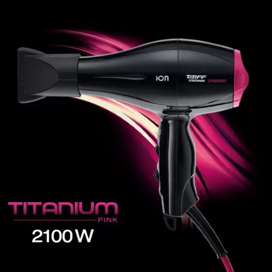 Secador Taiff Titanium Pink 2100W - Potente y con estilo.