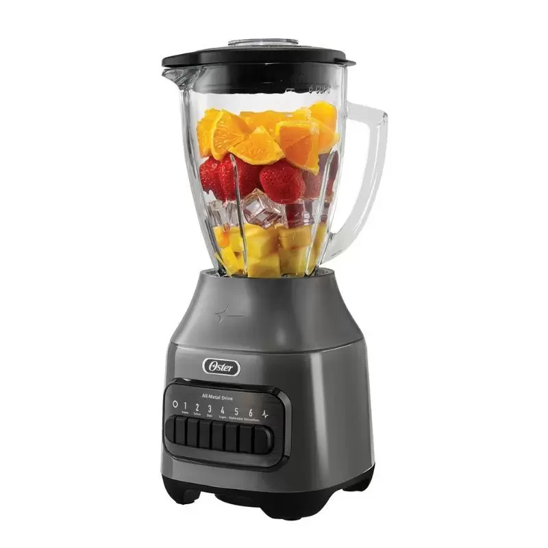 Licuadora Oster® 1.5L, 6 velocidades y vaso de vidrio