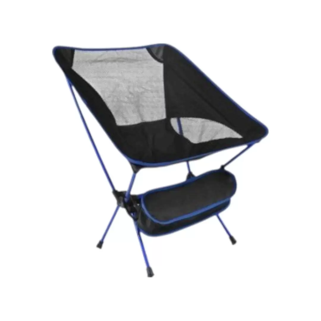 Silla Plegable Pantanal de Aluminio - Negro, Ideal para Camping